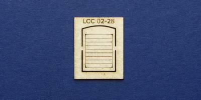 LCC 02-28 OO gauge single square window with blinds